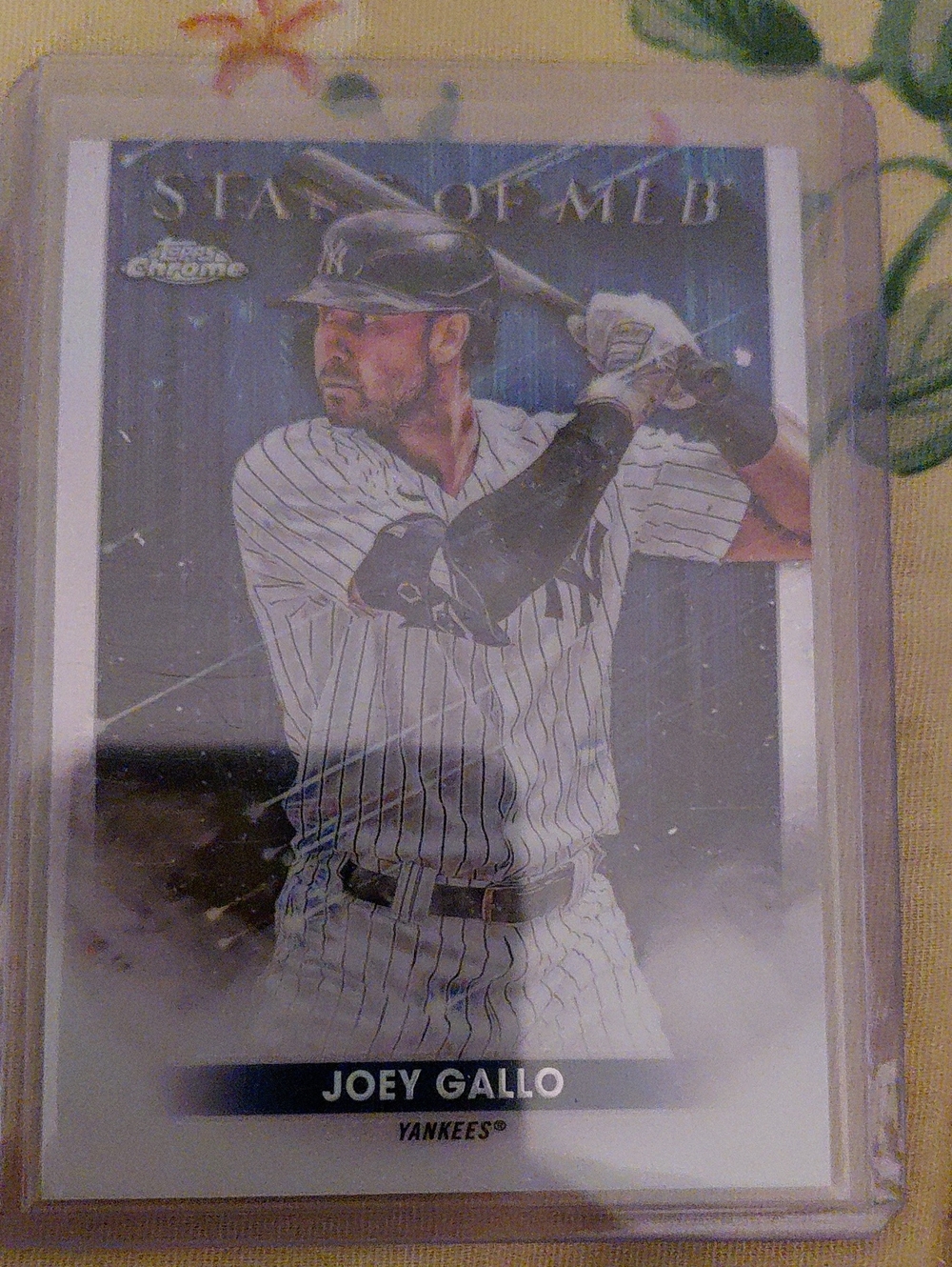 Joey Gallo New York Yankees Baseball Card - Silver/White